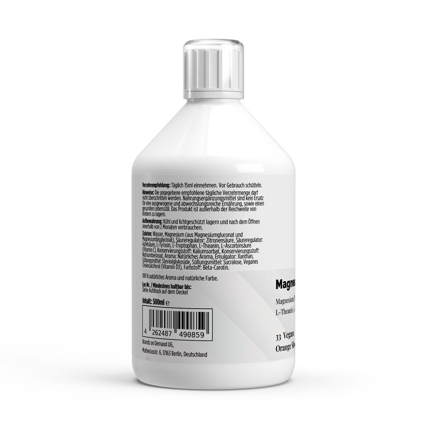 A&J Nutrition Magnesium Komplex Shots PLUS+ – 500 ml – Produktdetails