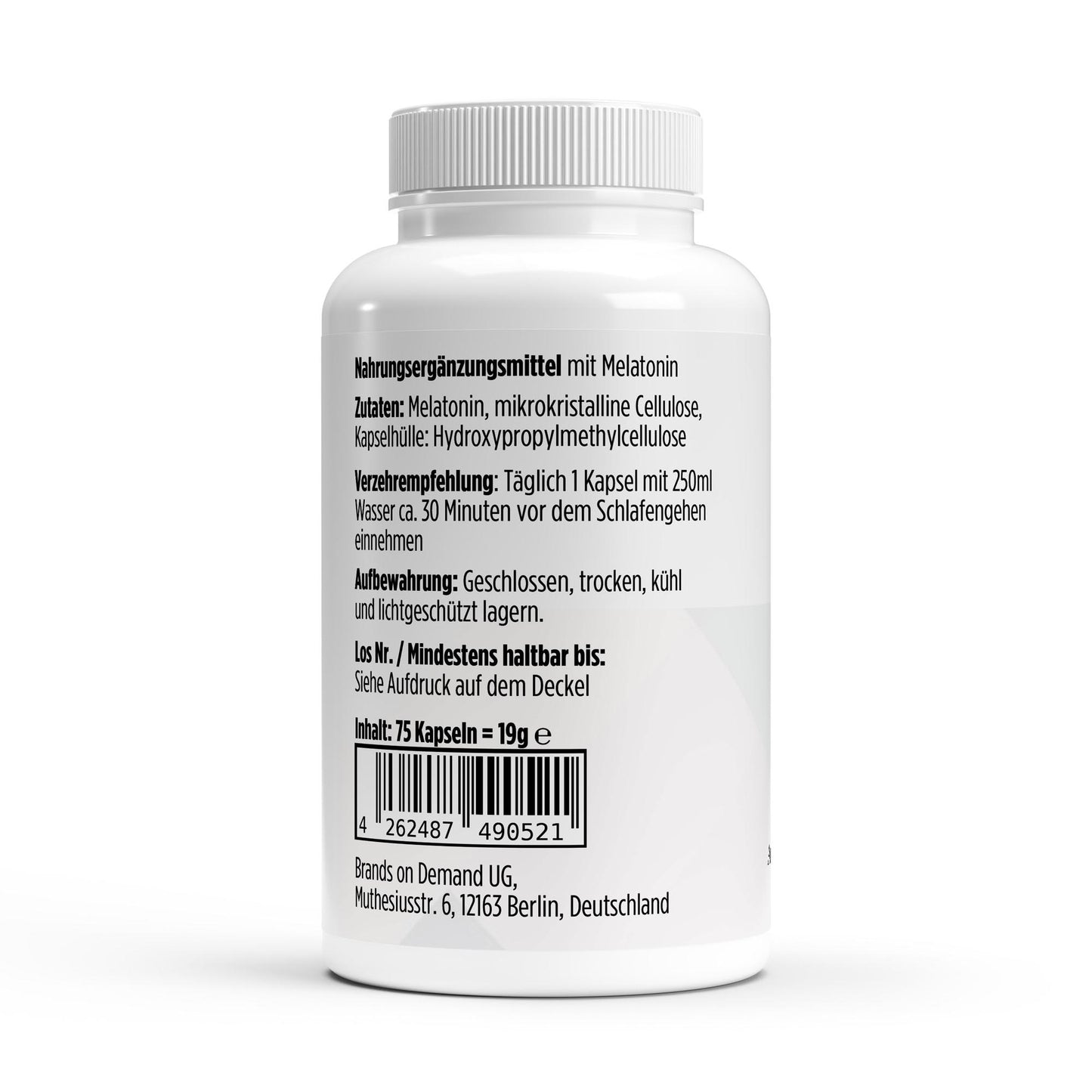 A&J Nutrition Melatonin 1 mg – 75 Capsules – Product image 3