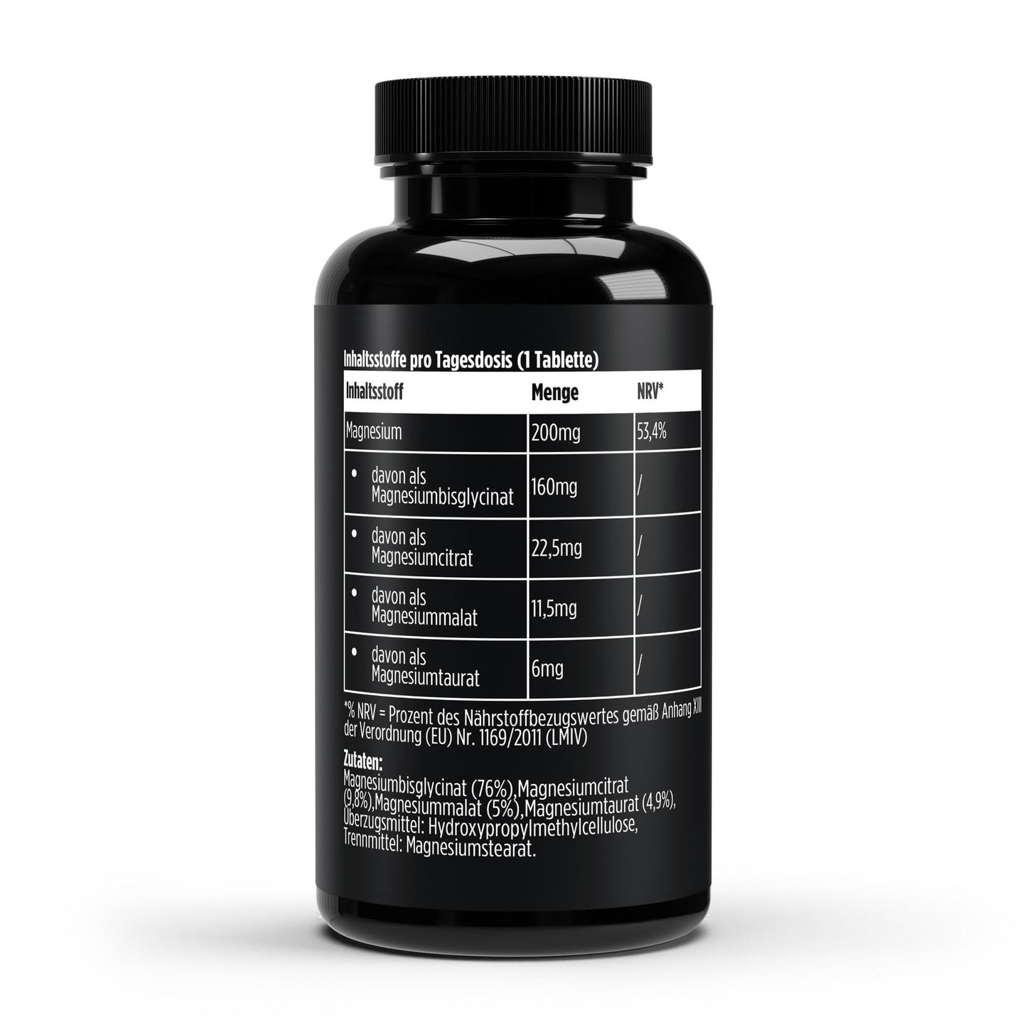 A&J Nutrition Magnesium 4-fach Komplex – 60 vegane Tabletten – Produktdetails