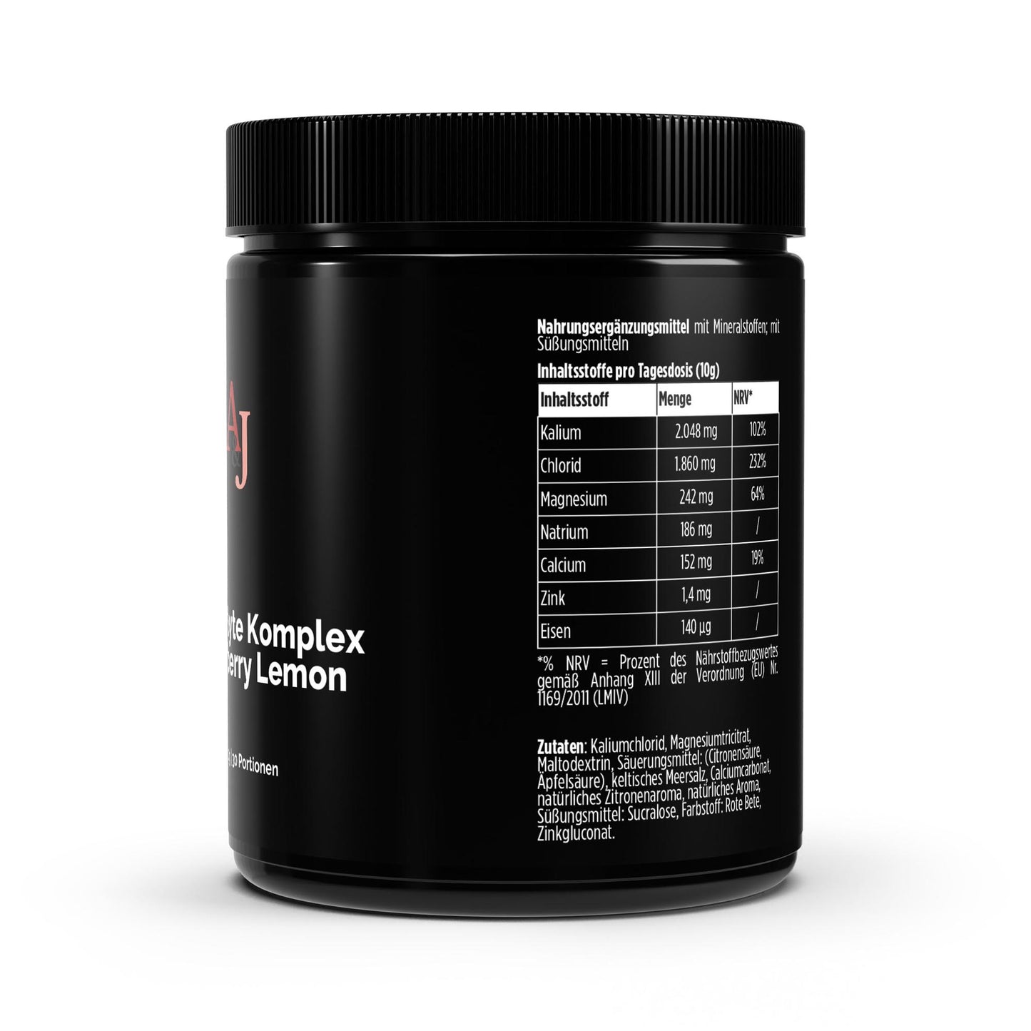 A&J Nutrition Electrolyte Complex Strawberry Lemon – 300 g