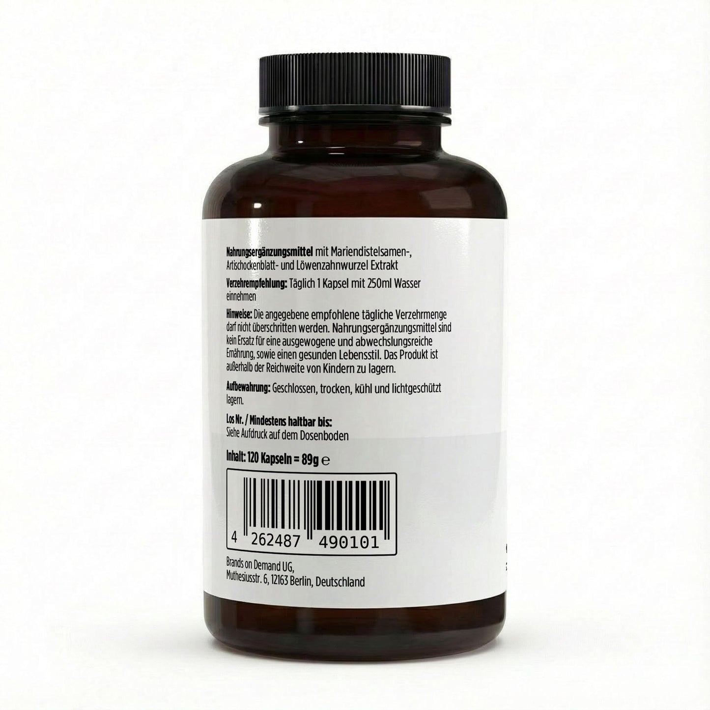 A&J Nutrition Mariendistel + Artischocke + Löwenzahn Komplex – 120 Kapseln – Produktbild 3
