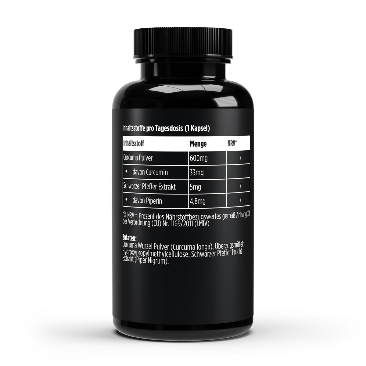 A&J Nutrition Curcuma + Piperin – 60 Kapseln – Produktbild 3
