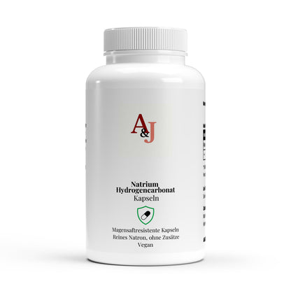 A&J Nutrition Natron magensaftresistent – 120 Kapseln – Produktbild 1