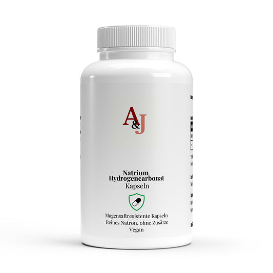 A&J Nutrition Natron magensaftresistent – 120 Kapseln – Produktbild 1