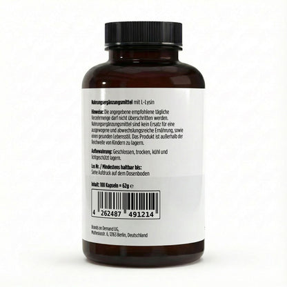 A&J Nutrition L-Lysine 100 Capsules – product image 3