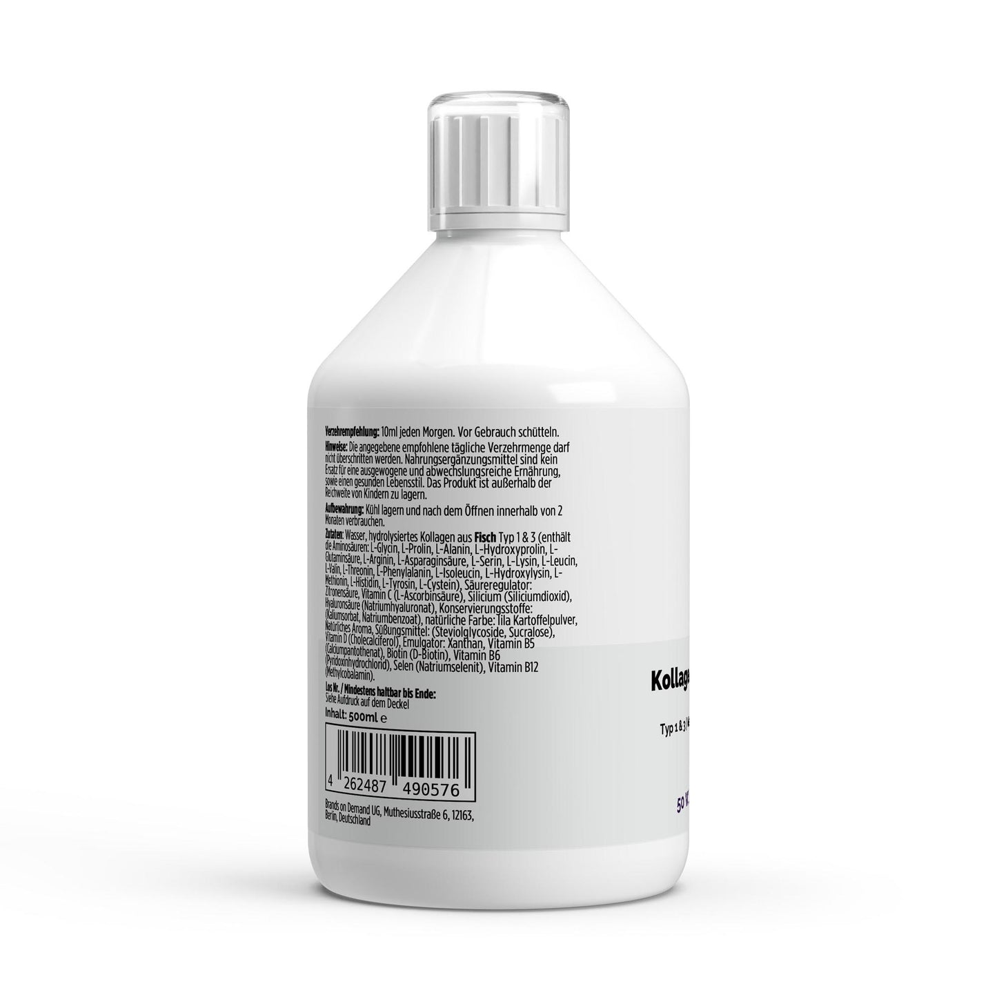 Kollagen Marine Plus (1500 DA) + - 50 Shots - Wildbeere - 500ml