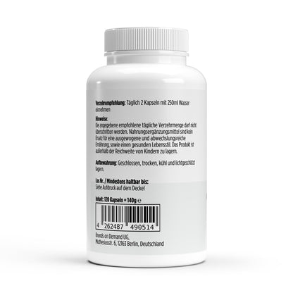 A&J Nutrition Omega-3 Triglyceride 18/12 with Halal Gelatin – 120 Softgels – product details