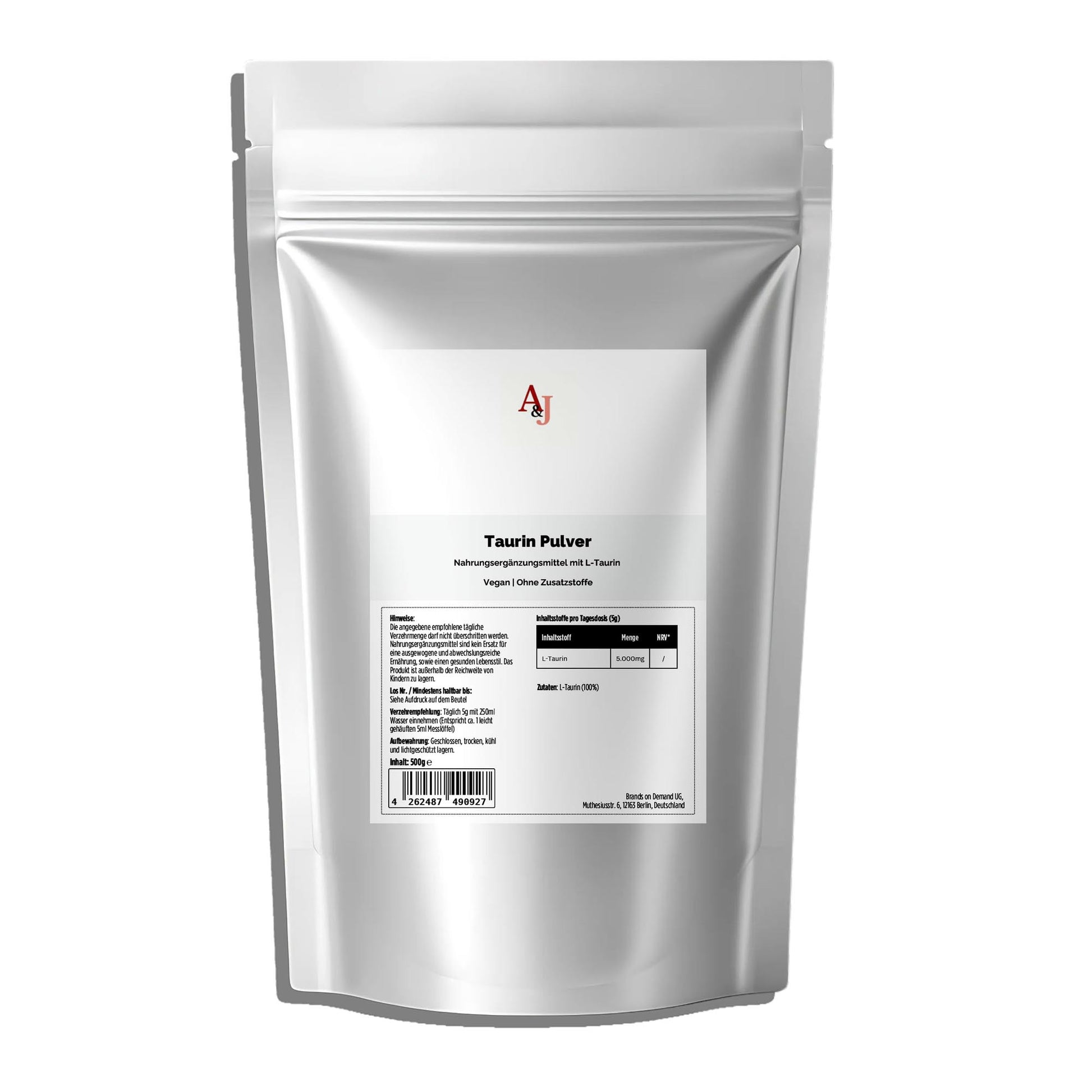 A&J Nutrition Taurine Powder 500 g – product image