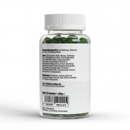 A&J Nutrition Apfelessig + Vitamin C, B6 & Chrom Gummies – Apfel – 60 Stück – Produktbild 2