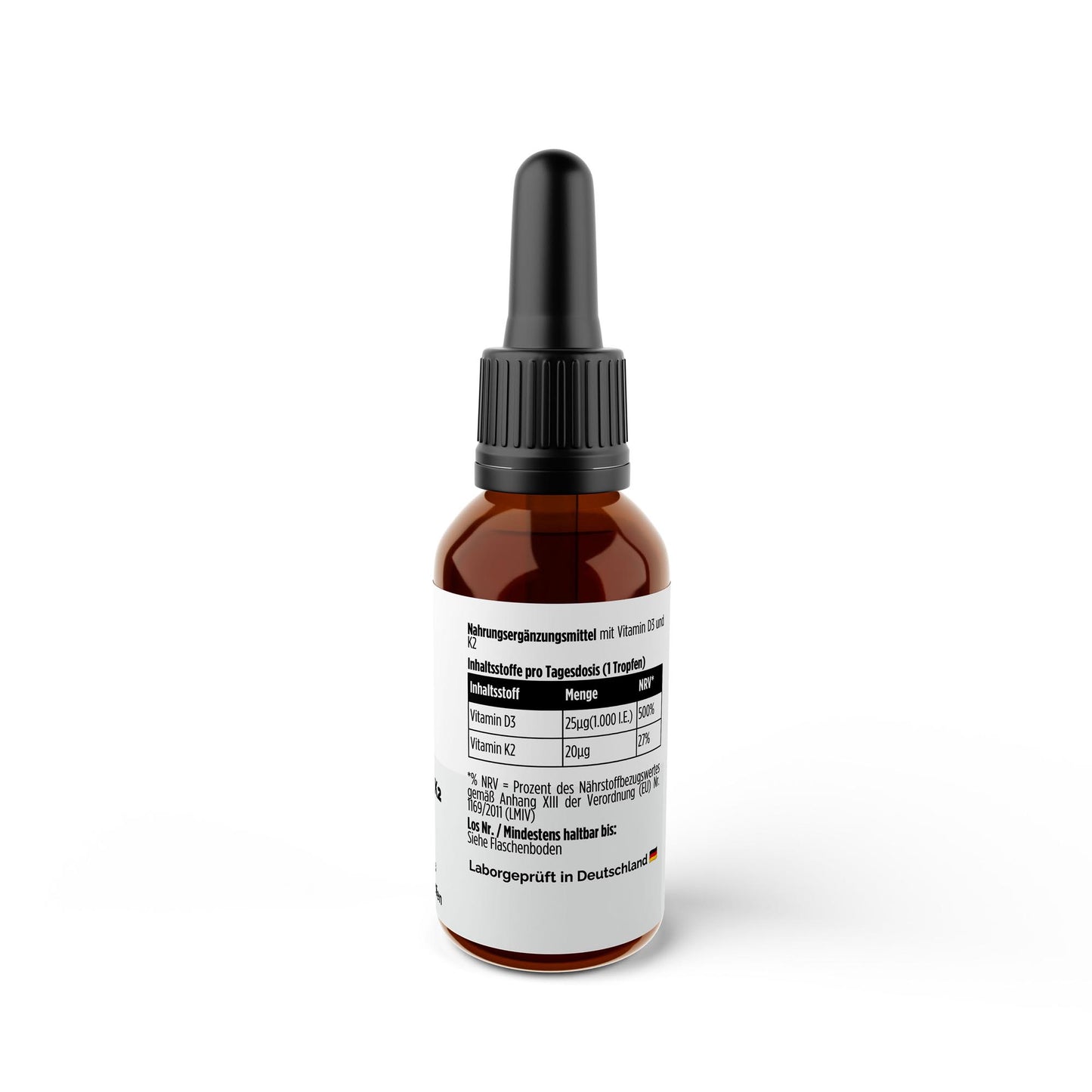 A&J Nutrition Vitamin D3 + K2 Drops 1,000 IU – 50 ml – product details