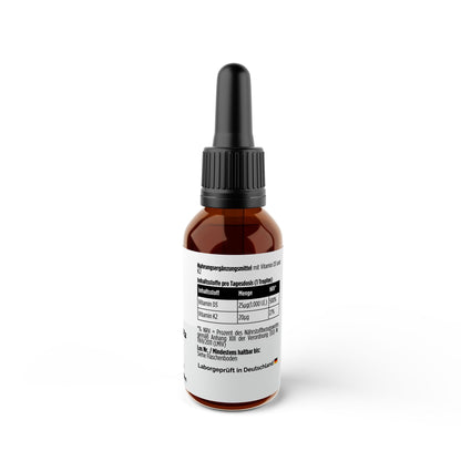 A&J Nutrition Vitamin D3 + K2 Drops 1,000 IU – 50 ml – product details