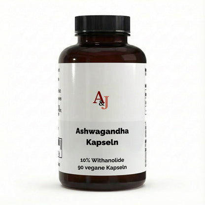 A&J Nutrition Ashwagandha 10% Withanolides – 90 Vegan Capsules – Product image 1