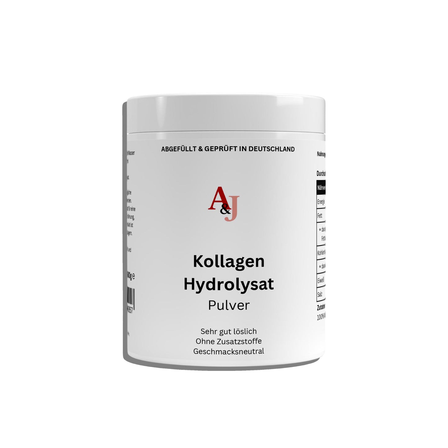 Kollagen Hydrolysat Pulver - 500g | A&J Premium Supplement