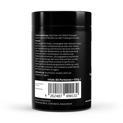 Pre-Workout Booster Tutti Frutti - 520g | A&J Premium Supplement