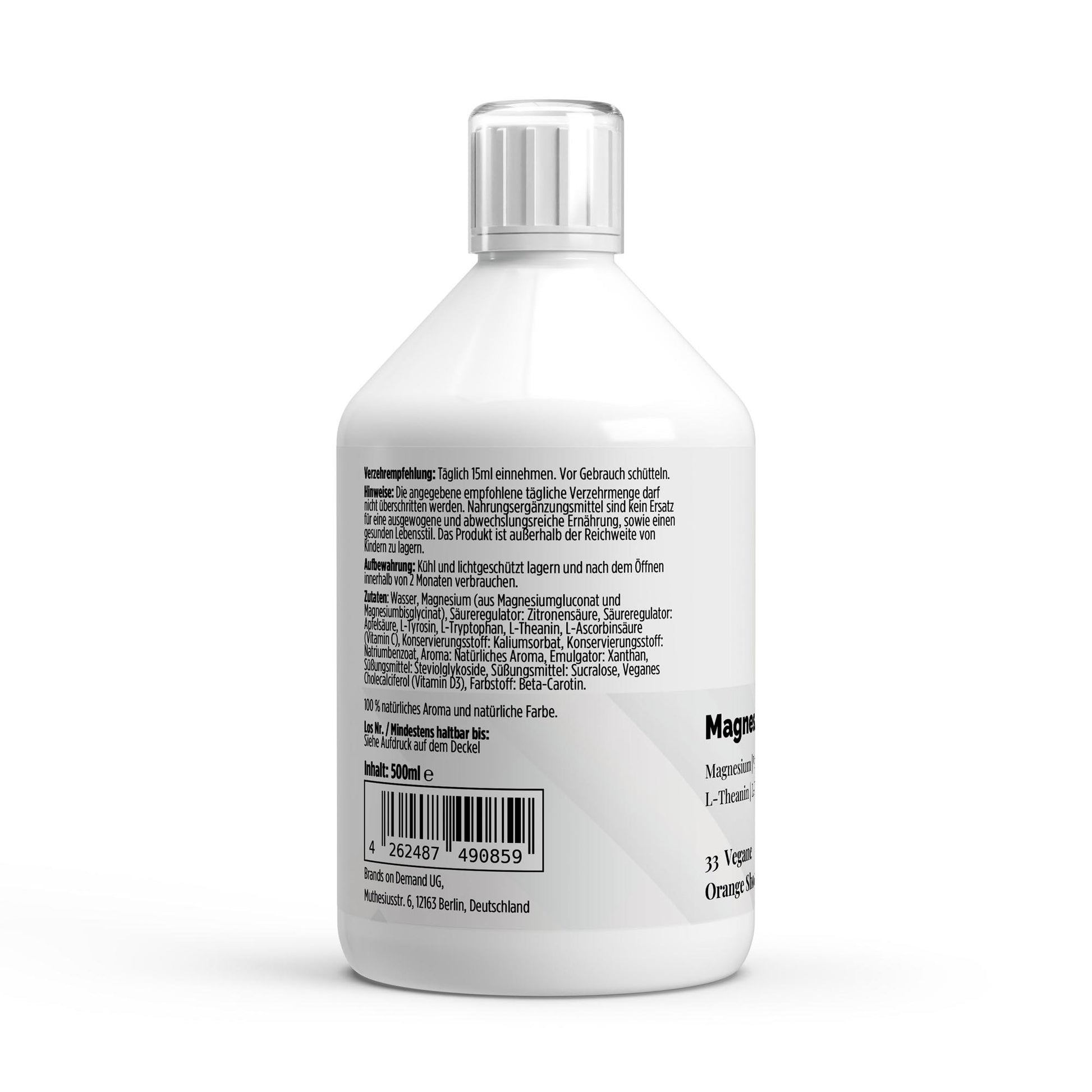 A&J Nutrition Magnesium Komplex Shots PLUS+ – 500 ml – Produktdetails
