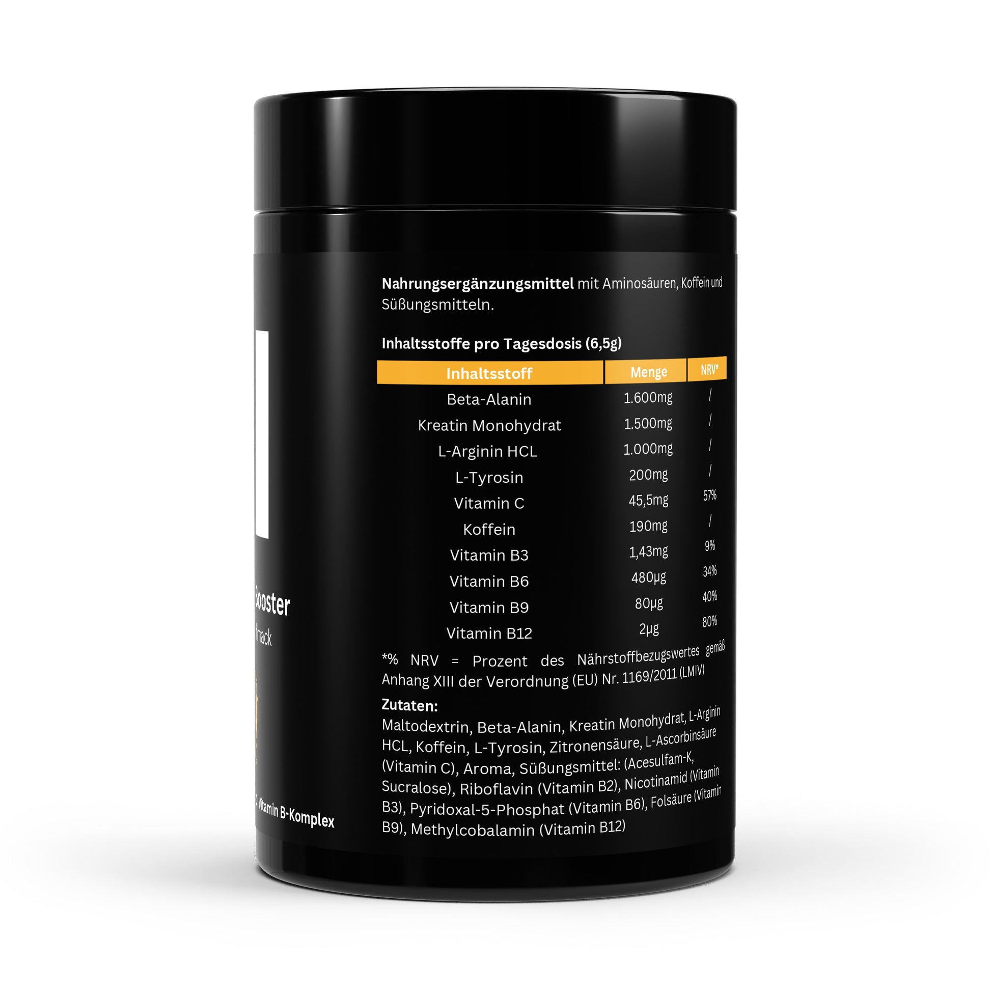 Pre-Workout Booster Orange - 520g | A&J Premium Supplement