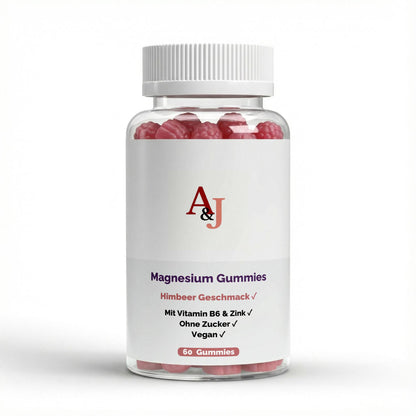 A&J Nutrition Magnesium + Zinc + Vitamin B6 Gummies – 60 Gummies – product view