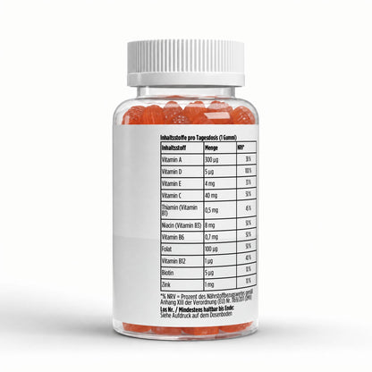 A&J Nutrition Kids Multivitamin Gummies Orange – 60 Vegan Gummies – additional product view