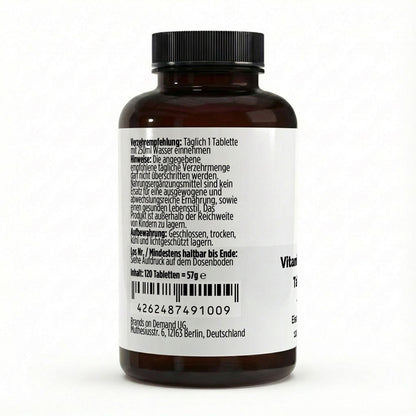 A&J Nutrition Iron + Vitamin C – 120 Vegan Tablets – product details