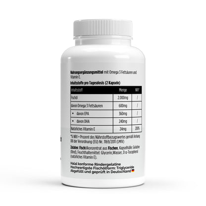 A&J Nutrition Omega-3 Triglyceride 18/12 with Halal Gelatin – 120 Softgels – additional product view