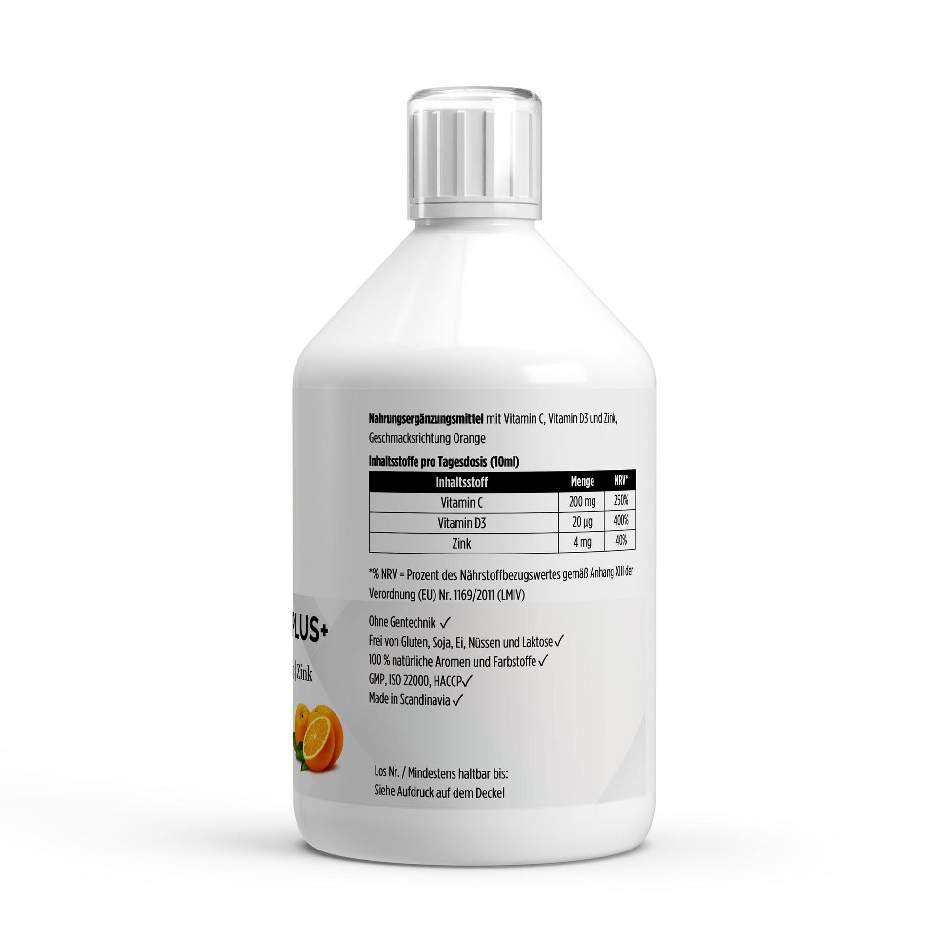 A&J Nutrition Vita Shield PLUS+ Shots Fresh Orange – 500 ml – weitere Produktansicht
