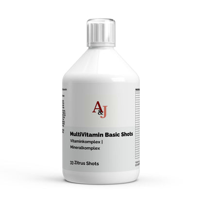 A&J Nutrition Multivitamin Basic Shots PLUS+ – 500 ml – product view