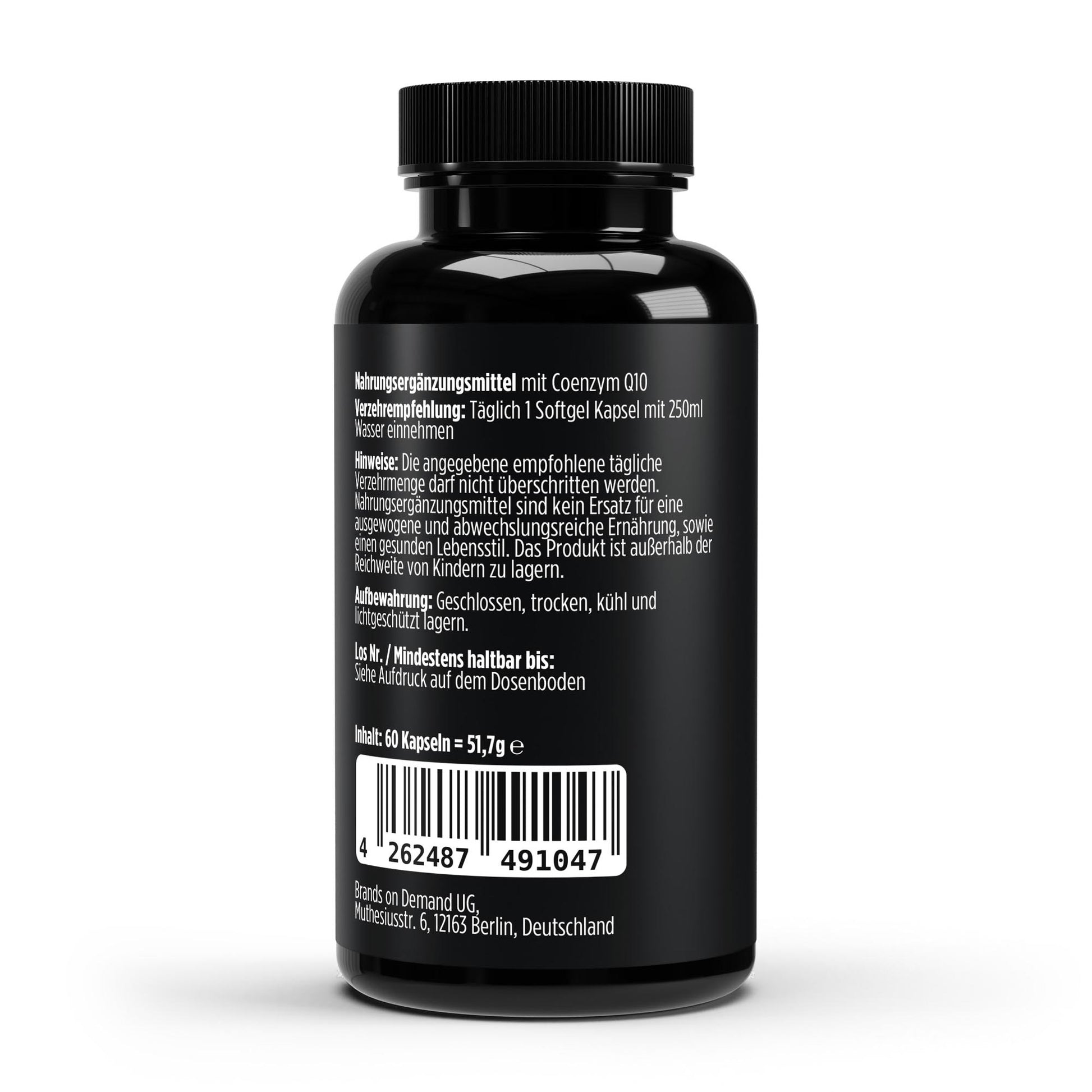 A&J Nutrition Coenzyme Q10 200 mg – 60 Softgels – additional product view