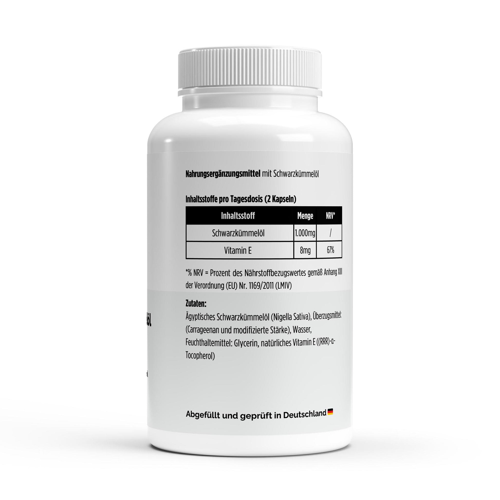 A&J Nutrition Ägyptisches Schwarzkümmelöl – 240 vegane Softgels – weitere Produktansicht