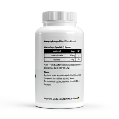 A&J Nutrition Ägyptisches Schwarzkümmelöl – 240 vegane Softgels – weitere Produktansicht
