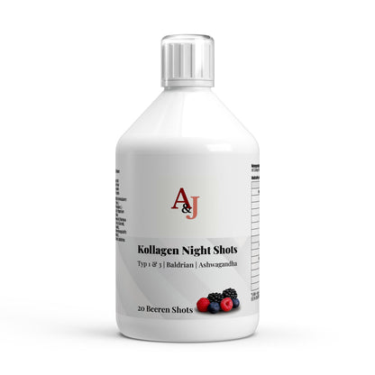 A&J Nutrition Collagen Night PLUS+ – Berry – 20 Shots – 500 ml – Product image 1