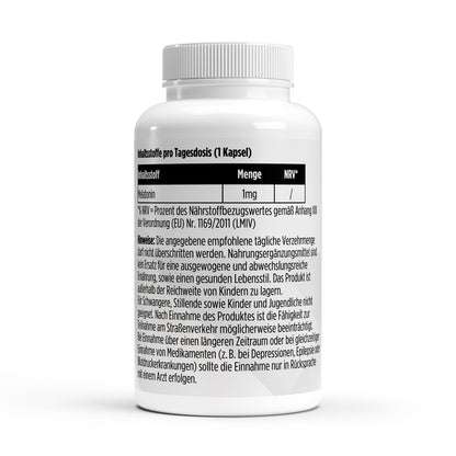 A&J Nutrition Melatonin 1 mg – 75 Capsules – Product image 2