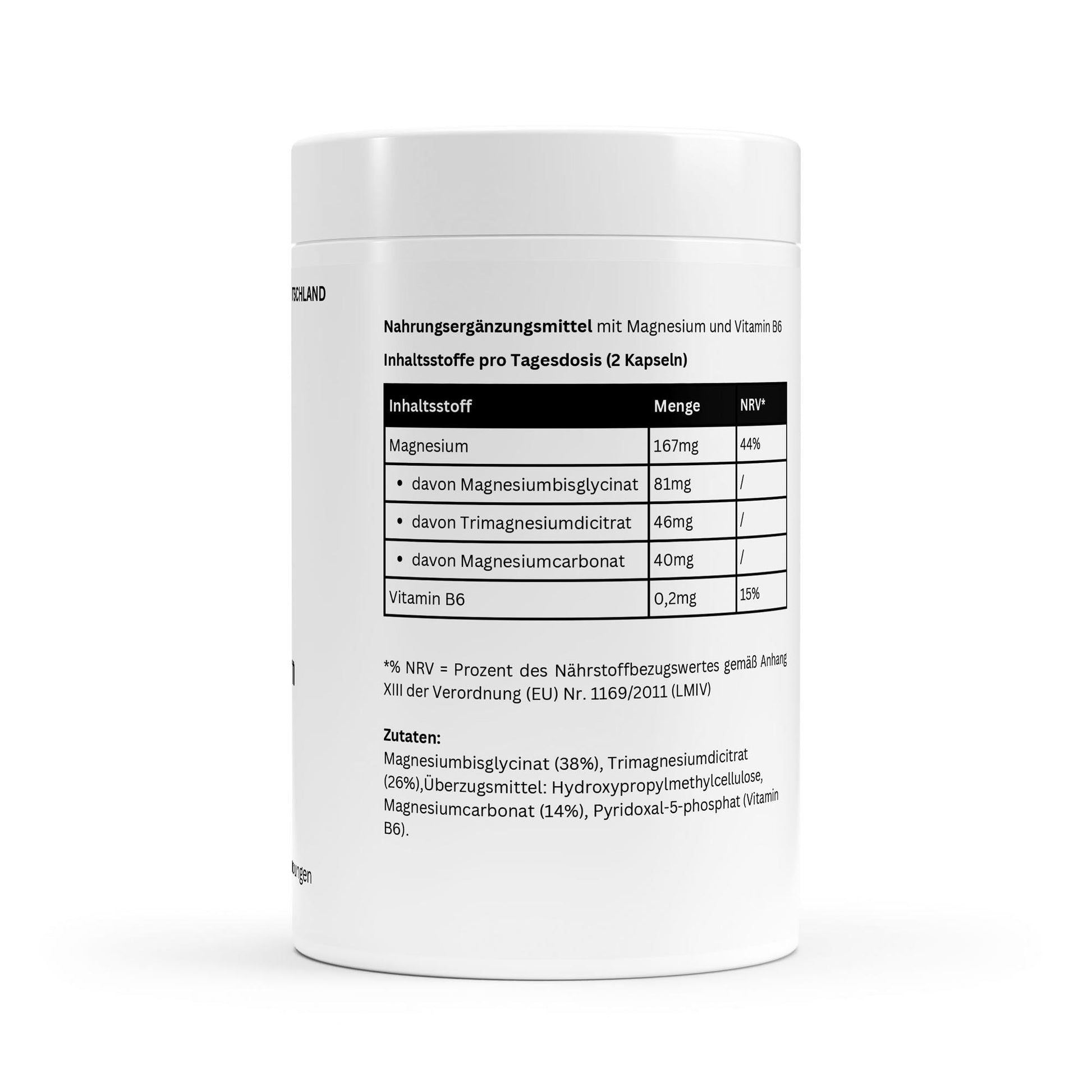 Magnesium Komplex + Vitamin B6 - 90 Kapseln | A&J Premium Supplement