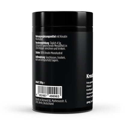 Kreatin Monohydrat - Geschmacksneutral - 500g