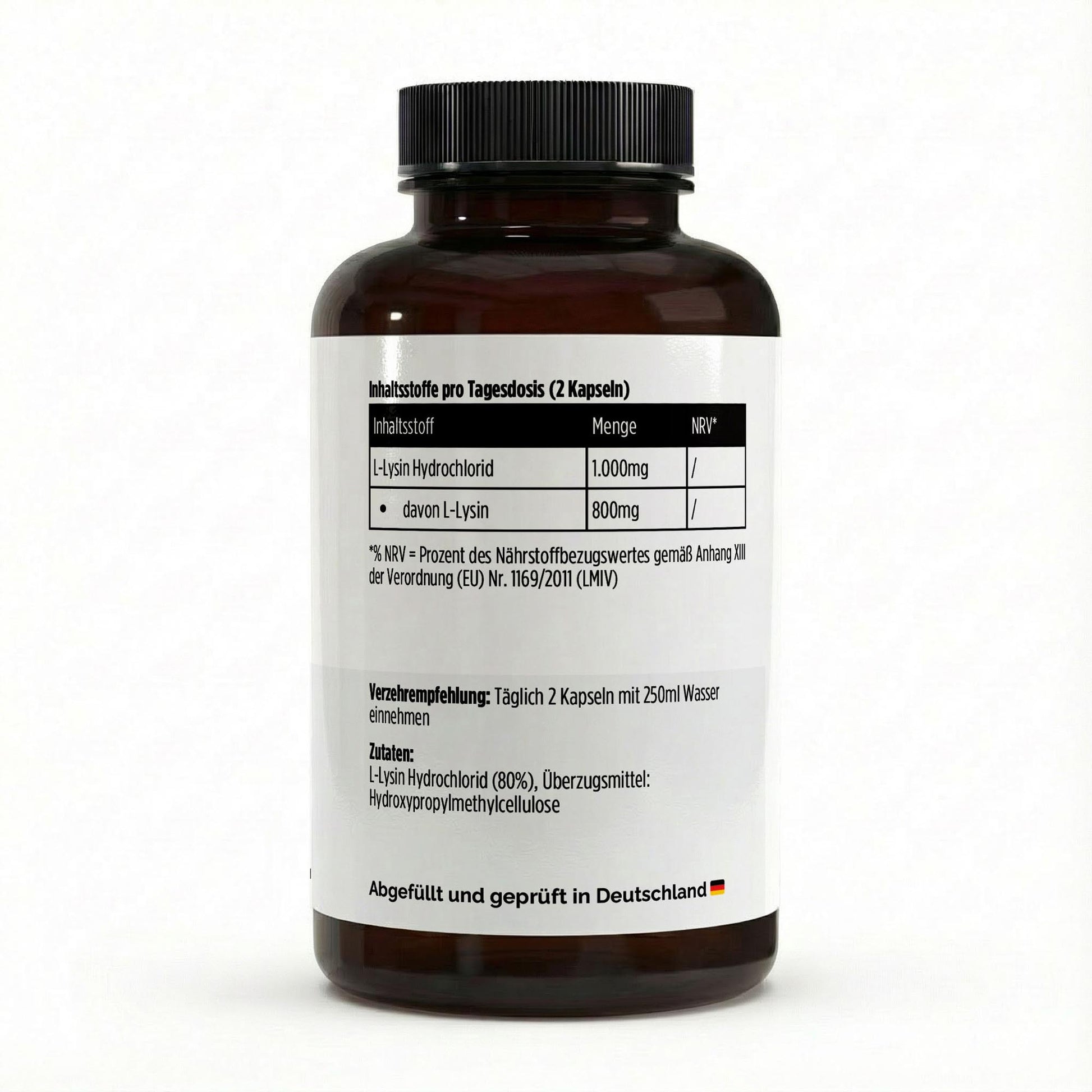 A&J Nutrition L-Lysine 100 Capsules – product image 2