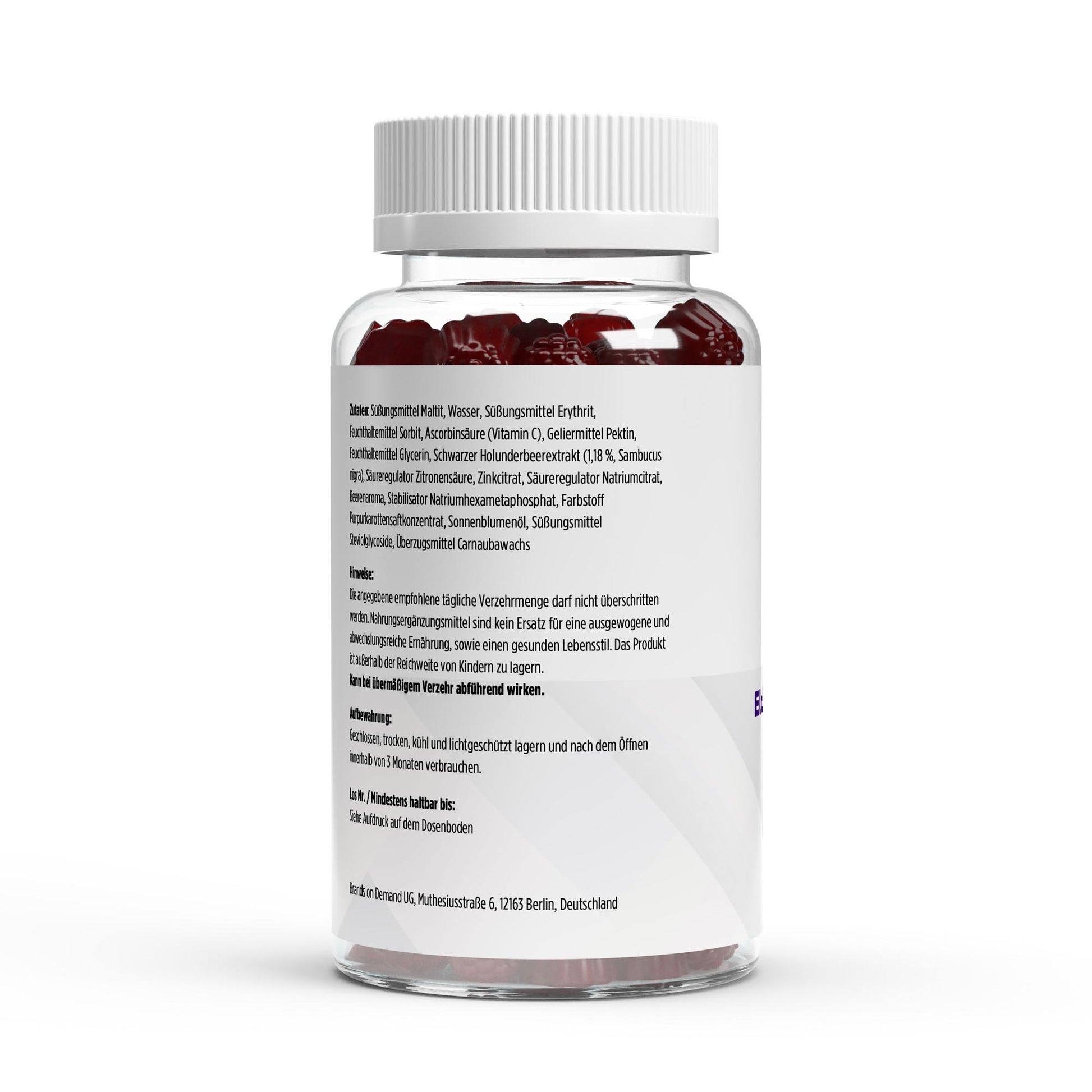 A&J Nutrition Elderberry + Vitamin C + Zinc Gummies – 60 Gummies – product details