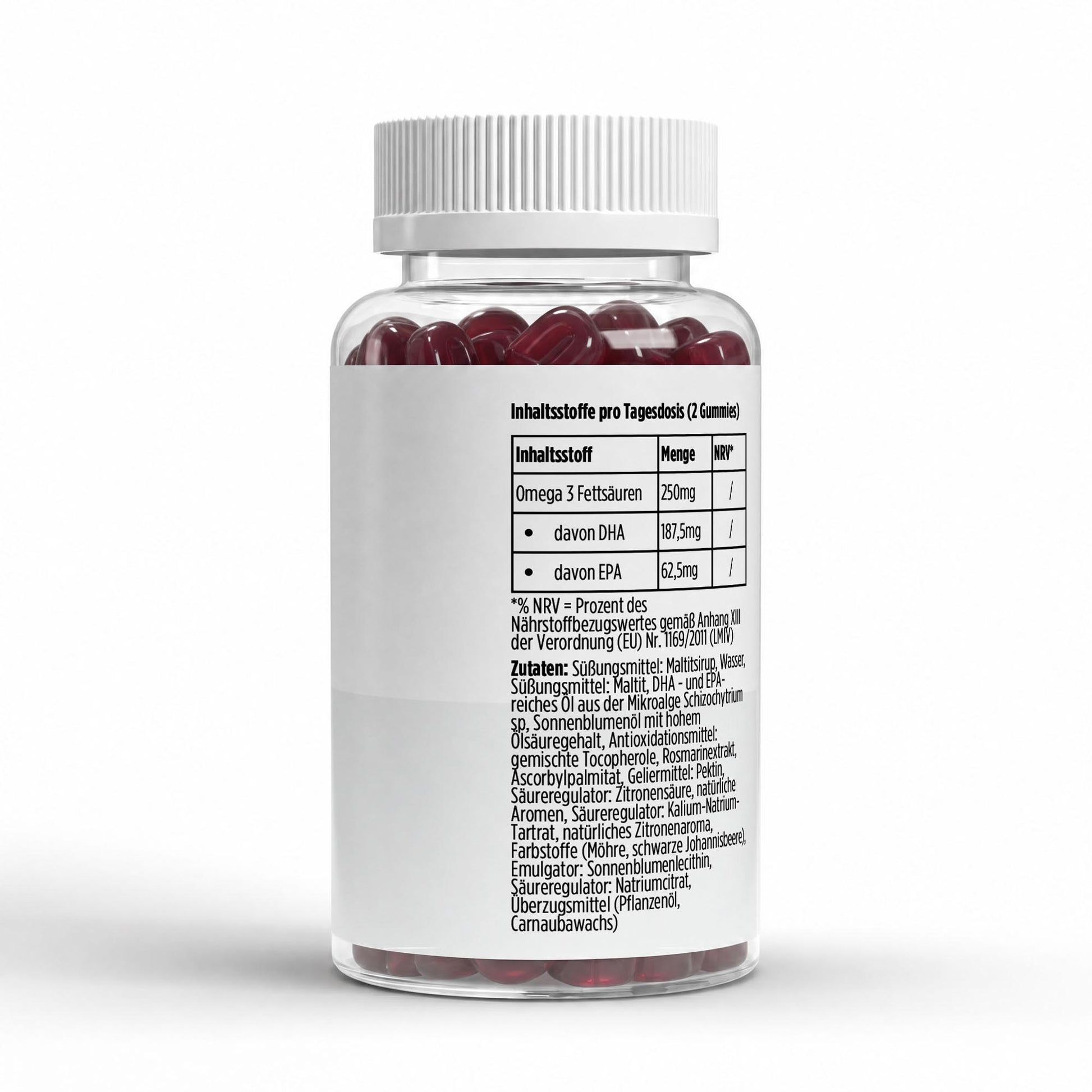 A&J Nutrition Kids Omega-3 Gummies Raspberry-Lemon – 60 Vegan Gummies – additional product view