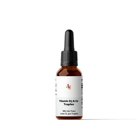 A&J Nutrition Vitamin D3 + K2 Drops 1,000 IU – 50 ml – product view