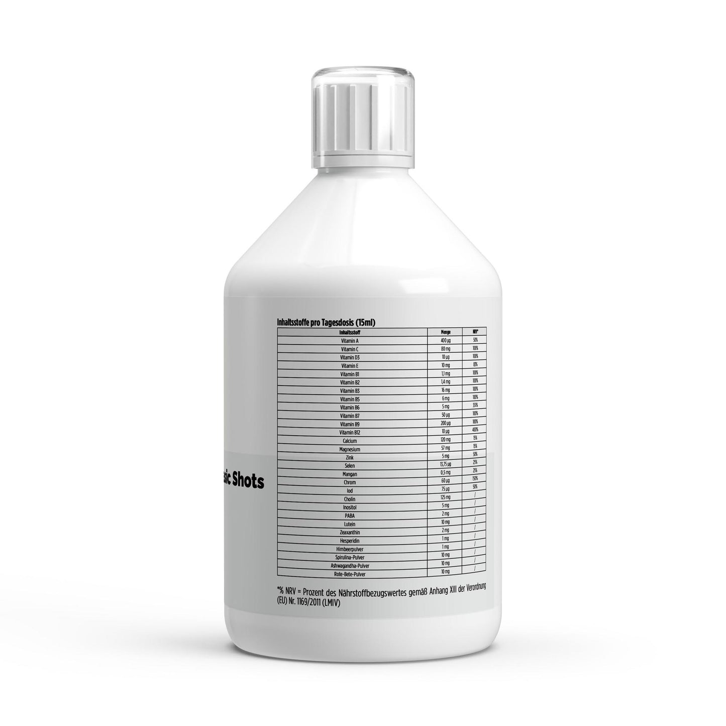 A&J Nutrition Multivitamin Basic Shots PLUS+ – 500 ml – additional product view