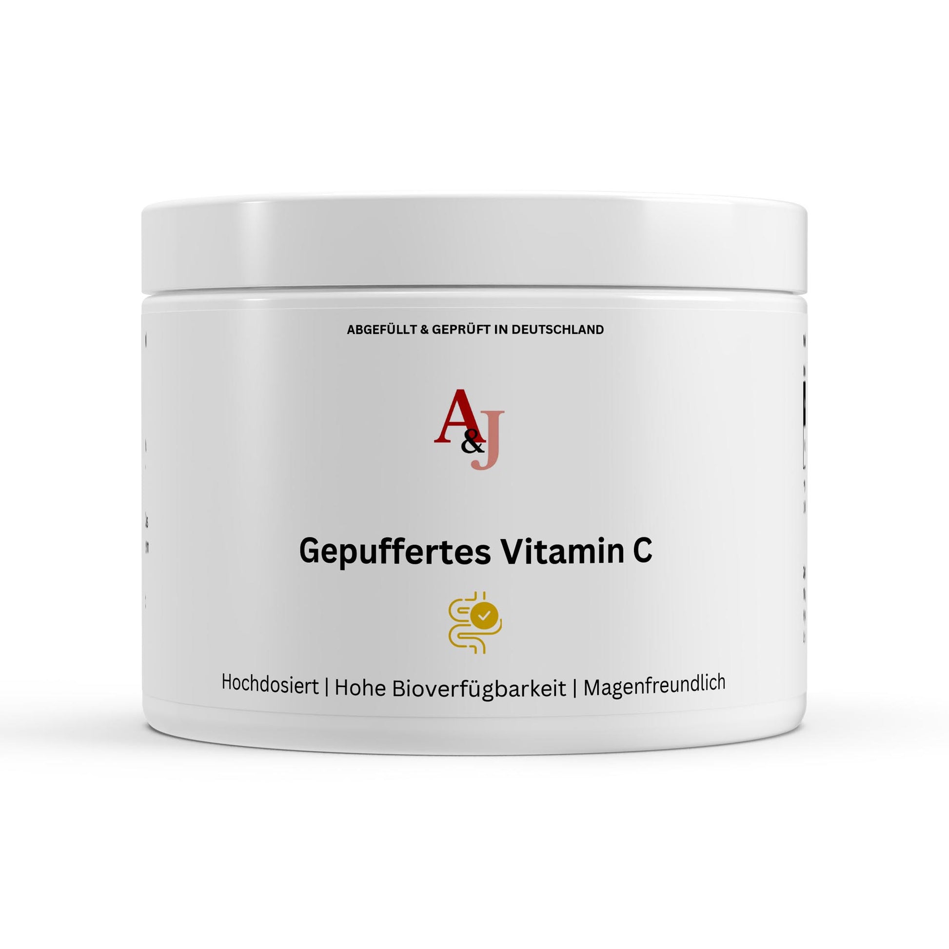 Gepuffertes Vitamin C 500mg - 360 Kapseln | A&J Premium Supplement