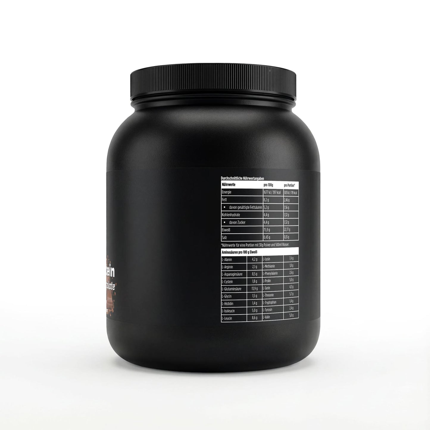 A&J Nutrition Whey Protein Schokolade 1 kg – weitere Produktansicht