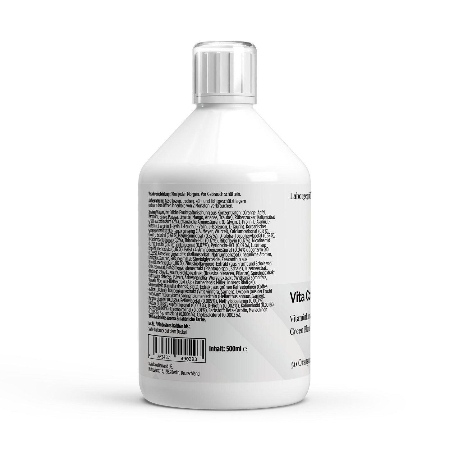 A&J Nutrition Vita Complete PLUS+ – 50 vegane Shots – 500 ml – Produktdetails