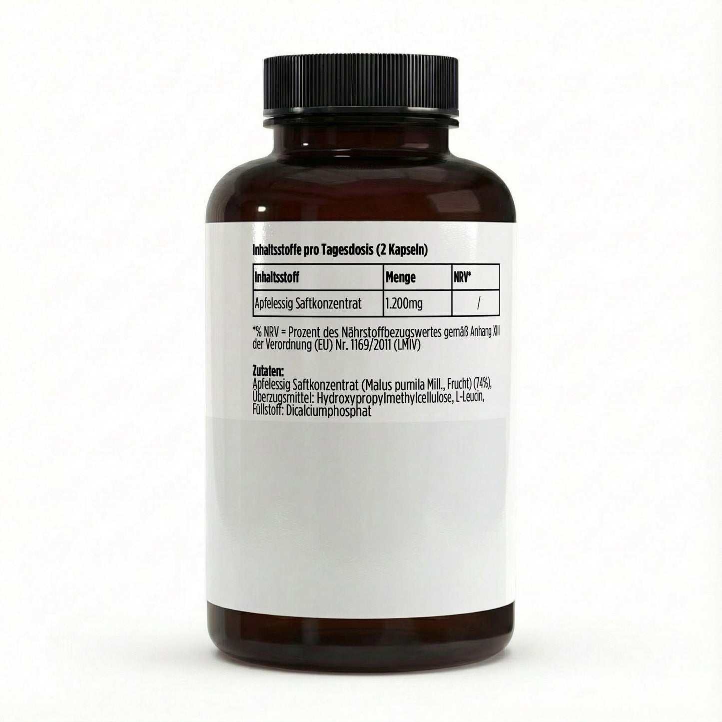 A&J Nutrition Apfelessig Extrakt – 600 mg pro Kapsel – 120 vegane Kapseln – Produktbild 2