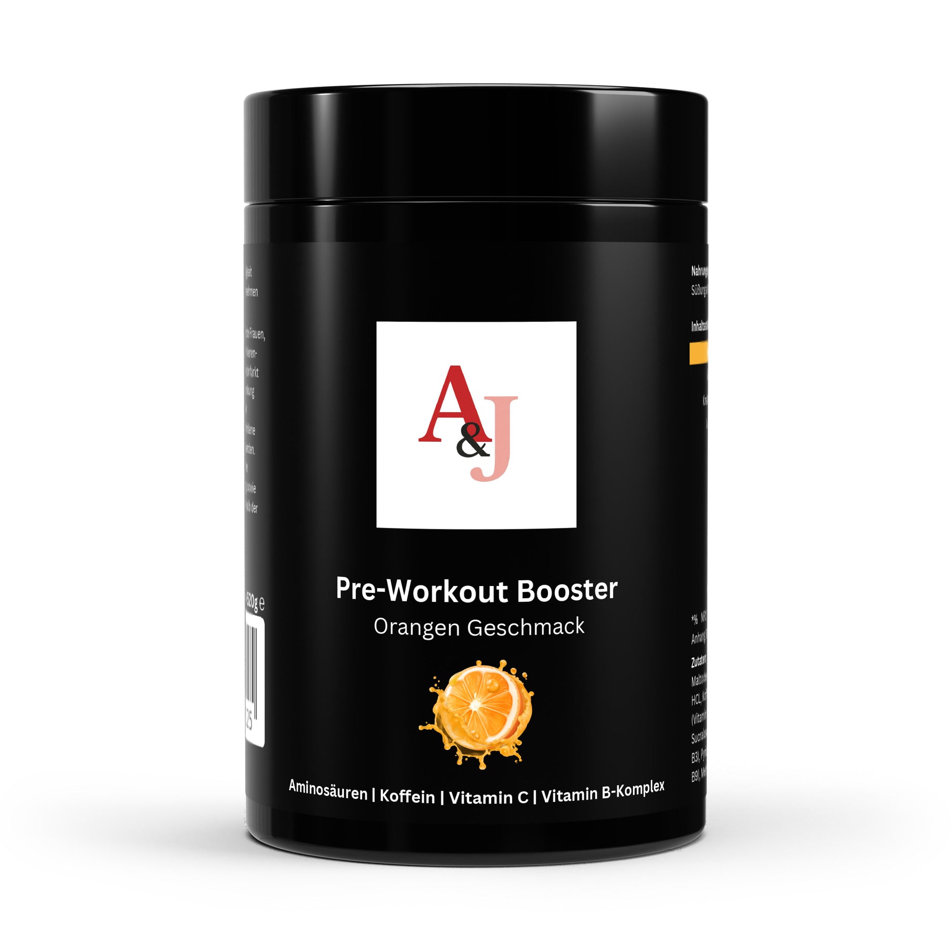 Pre-Workout Booster Orange - 520g | A&J Premium Supplement