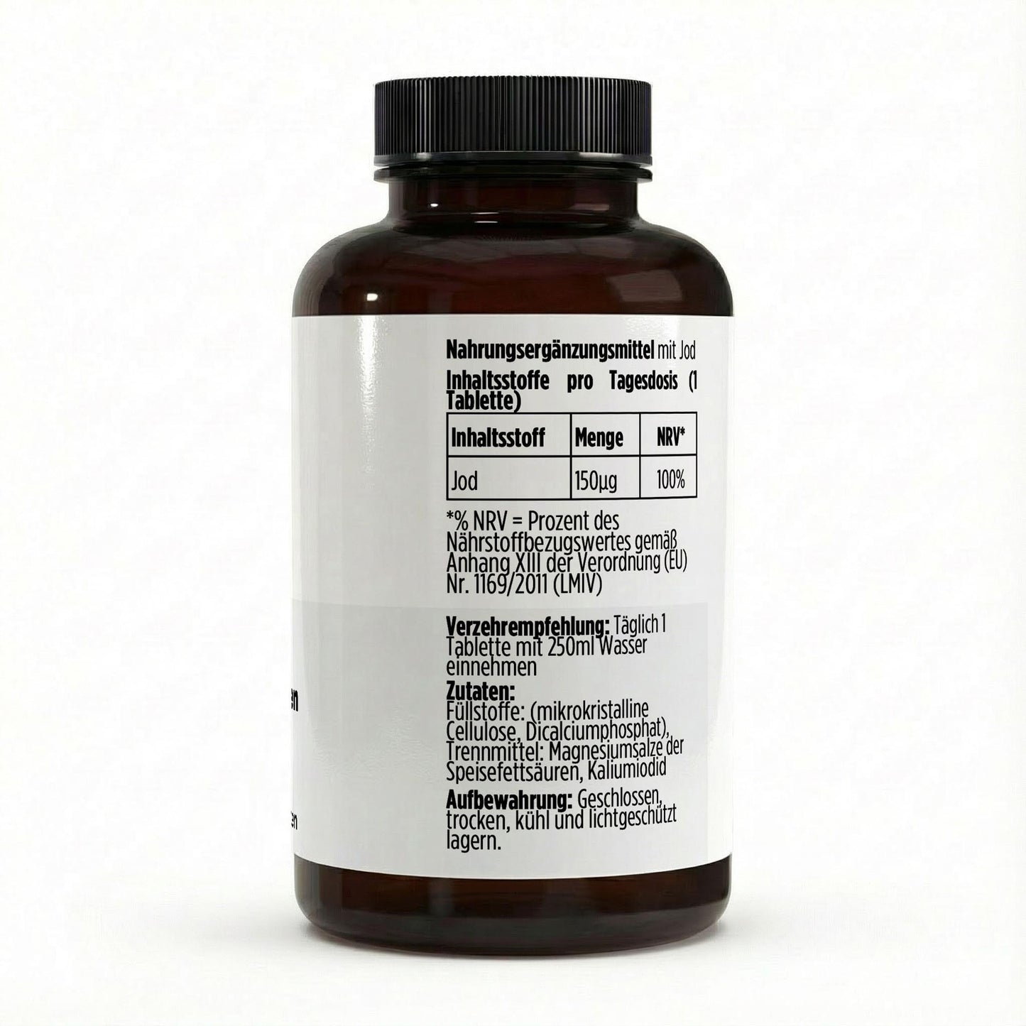 A&J Nutrition Iodine 150 mcg – 180 Vegan Tablets – additional product view