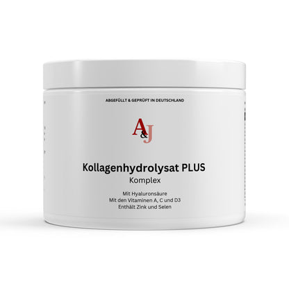 Kollagenhydrolysat PLUS Komplex-Haut Haare Nägel - 180 Kapseln | A&J Premium Supplement