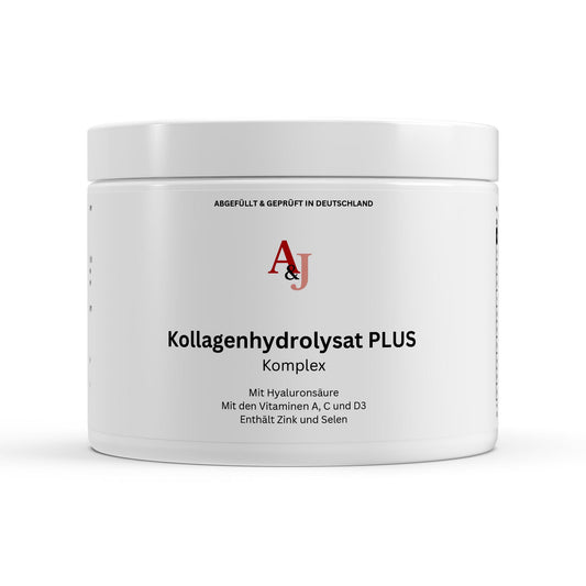 Kollagenhydrolysat PLUS Komplex-Haut Haare Nägel - 180 Kapseln | A&J Premium Supplement