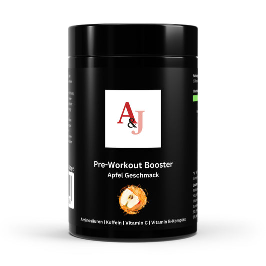 Pre-Workout Booster Apfel - 520g | A&J Premium Supplement