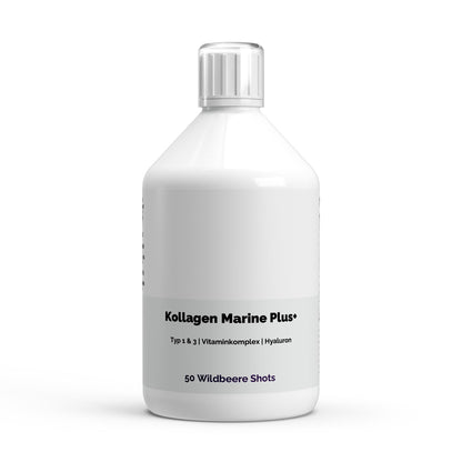 Kollagen Marine Plus (1500 DA) + - 50 Shots - Wildbeere - 500ml