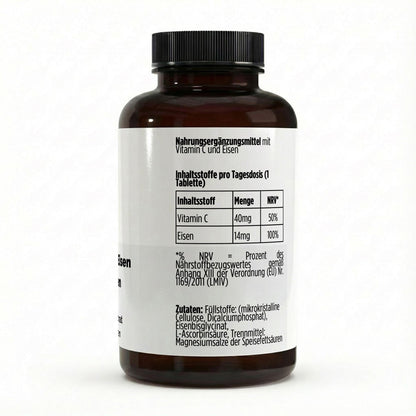 A&J Nutrition Iron + Vitamin C – 120 Vegan Tablets – additional product view