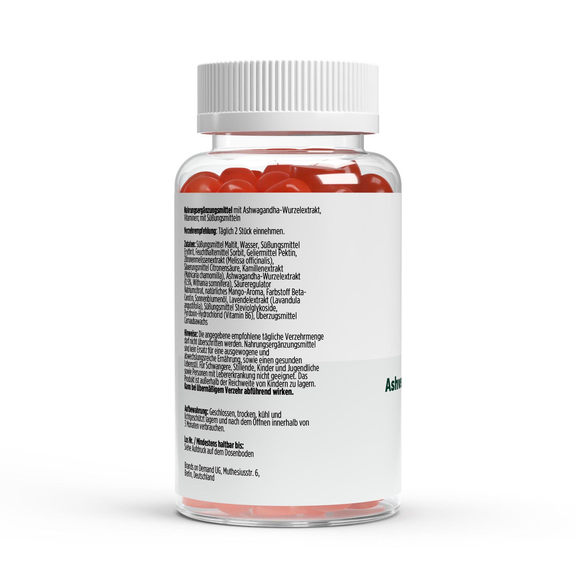 A&J Nutrition Ashwagandha + Vitamin B6 Gummies – Mango – 60 Pieces – Product image 2